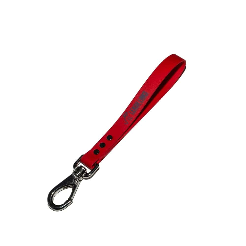 Correa corta para perro de Biothane - El mango (rojo)