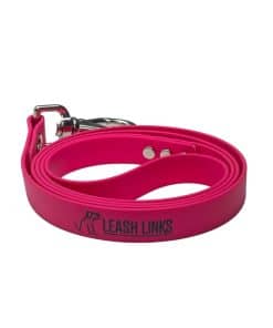 Correa para perros Biothane de 6 pies de largo (Rosa)