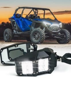 Espejos laterales para UTV para barra de 1.75" - 2" con luz