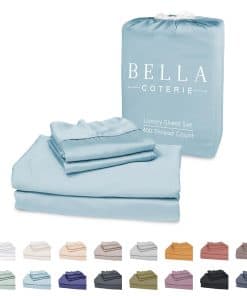 Juego de sábanas de bambú Bella Coterie Luxury Split King |