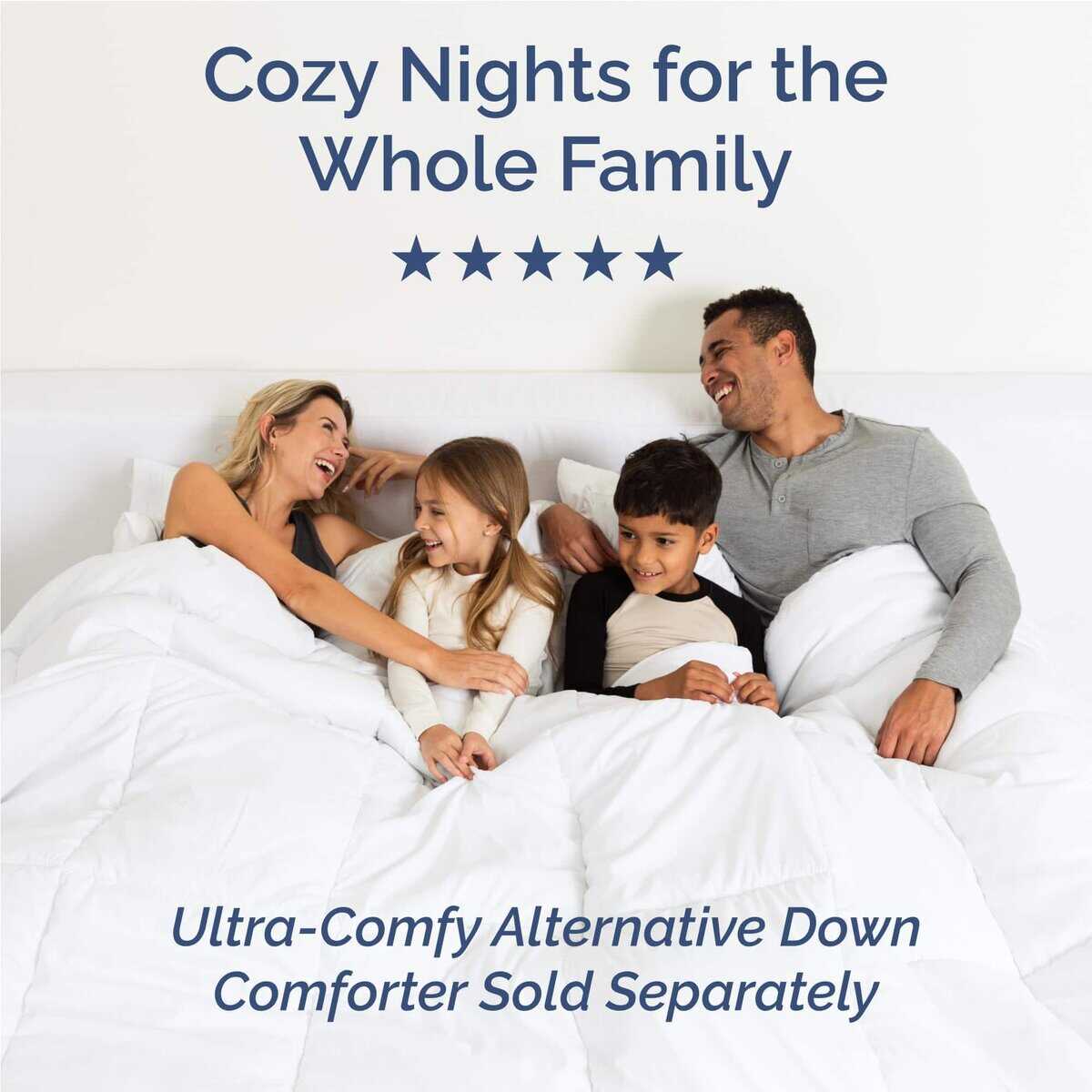 Juego de sábanas completo de 4 piezas - -Blanco antiguo - Imagen 9