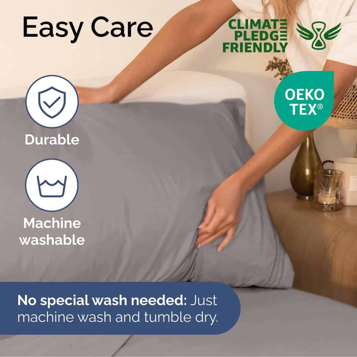 Juego de sábanas tamaño Cal King de 4 -Morado púrpura de car - Imagen 7