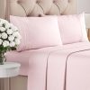 Juego de sábanas de 4 piezas tamaño Cal -Rosa lavanda
