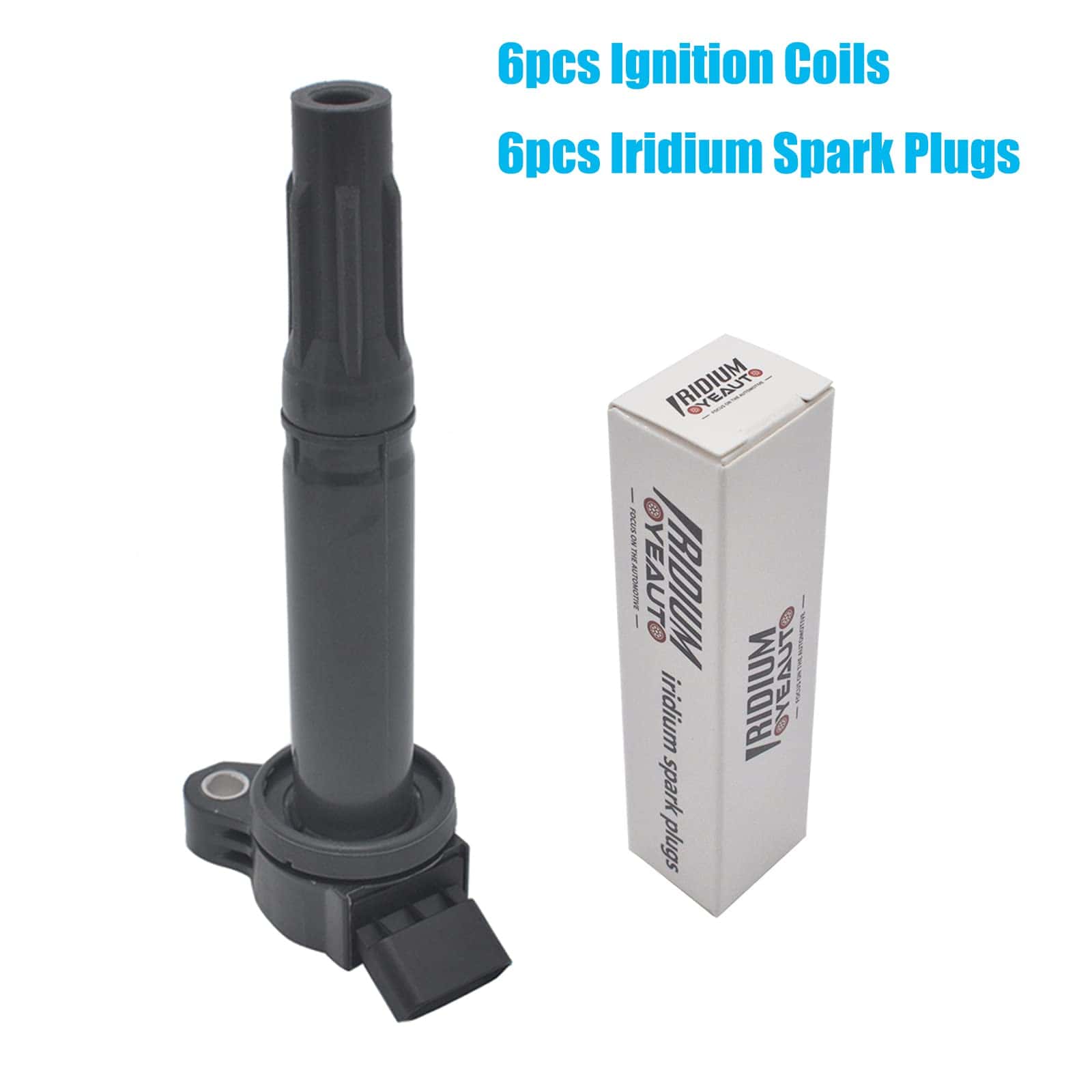 Paquete de 6 bobinas de encendido + bujías de iridio UF487 - Imagen 6