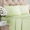 Juego de Sábanas de 4 Piezas Tamaño -Verde Salvia Claro