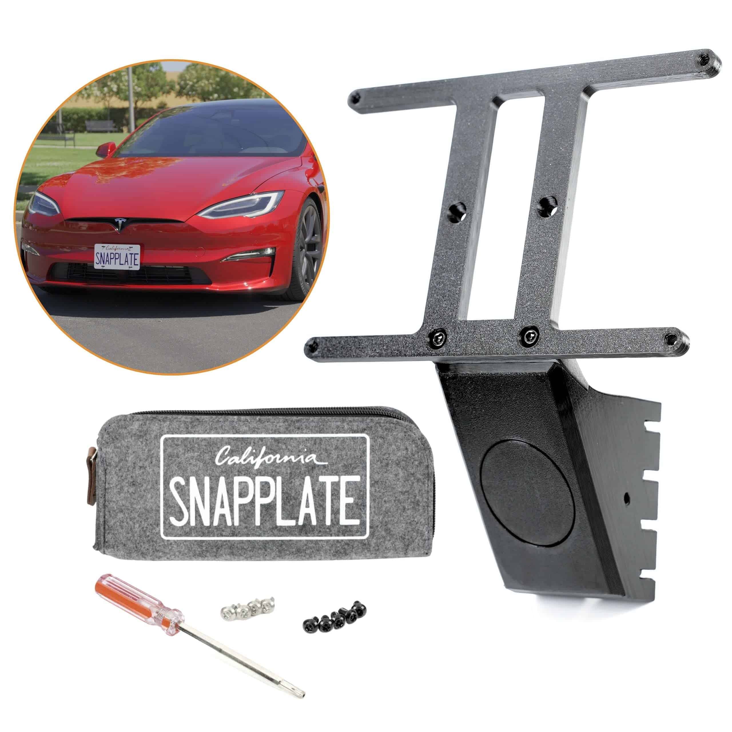 Soporte de Placa Delantera SnapPlate para Tesla Model S -