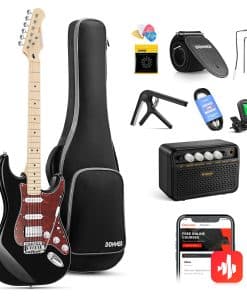 Donner, DST-152B 39" Kit de Guitarra Eléctrica HSS Pickup
