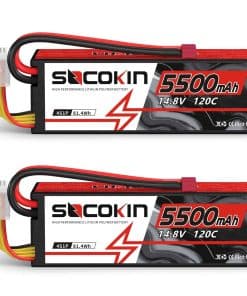 Batería de Lipo 4S Socokin 5500mAh 14.8V 120C con Enchufe T