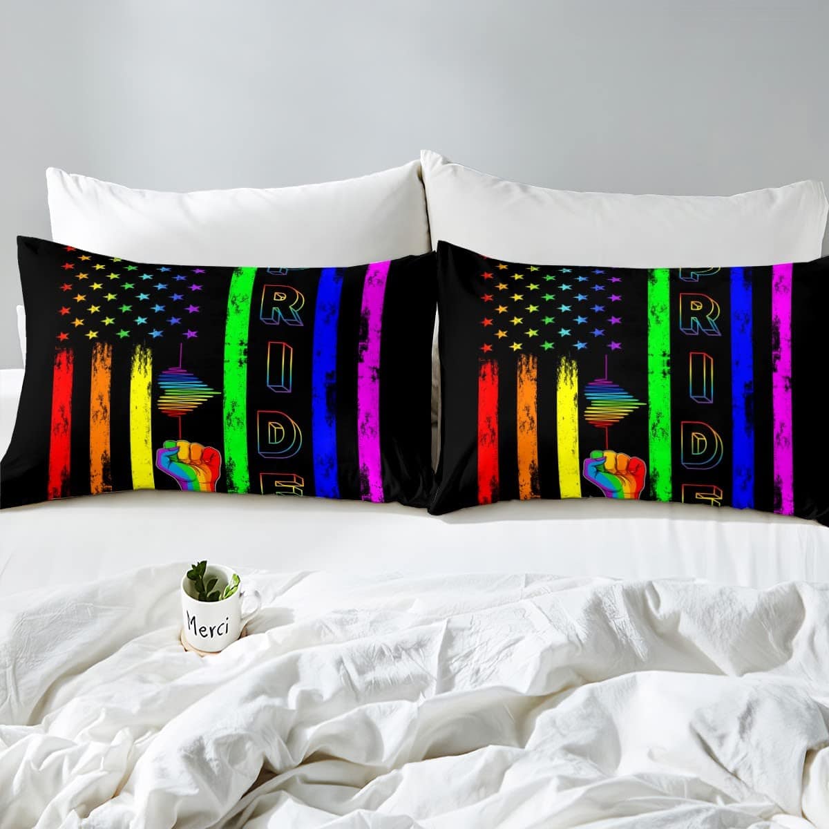 Sábana Ajustable Manfei Bandera Americana Twin, Juego de - Imagen 6