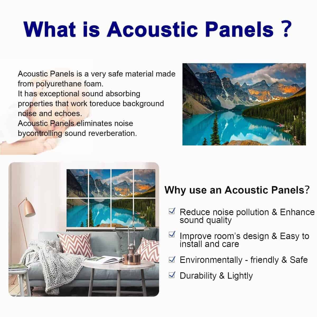 Paneles acústicos Evenreach Art, Paneles insonorizantes, - Imagen 5