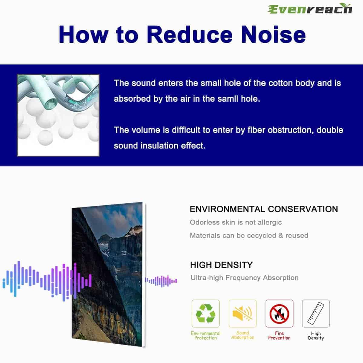 Paneles acústicos Evenreach Art, Paneles insonorizantes, - Imagen 4