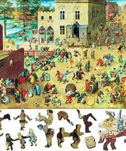 Rompecabezas de madera para adultos con piezas de formas