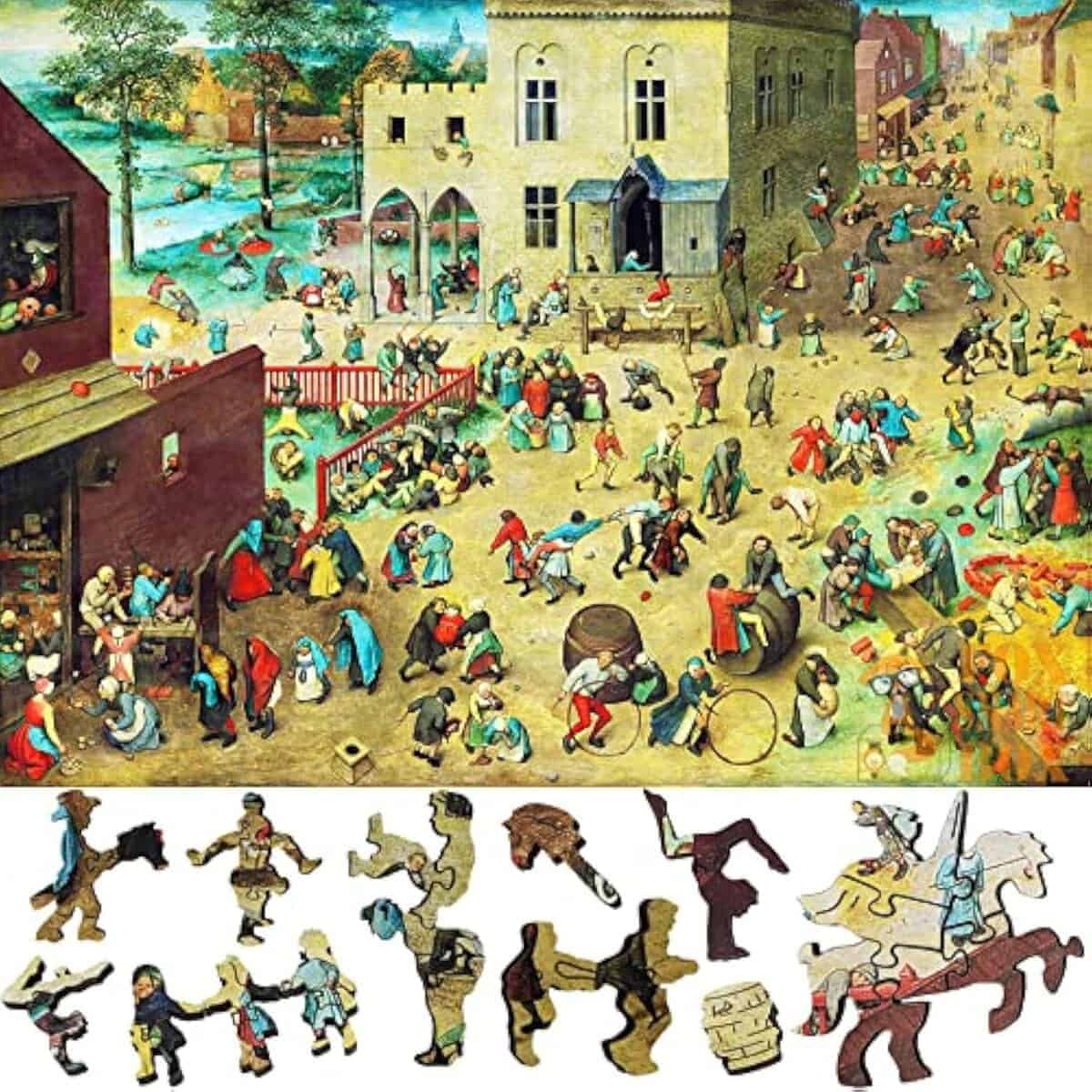 Rompecabezas de madera para adultos con piezas de formas