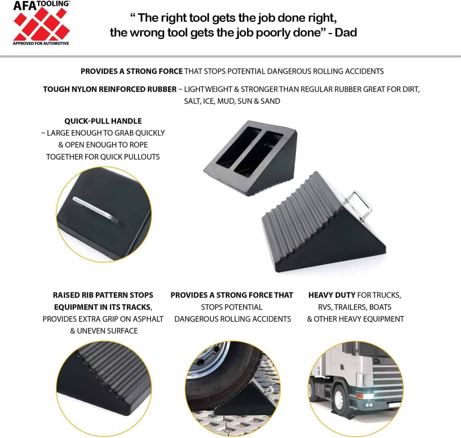 AFA Tooling - Bloques de Rueda de Nylon de Alta Resistencia - Imagen 3