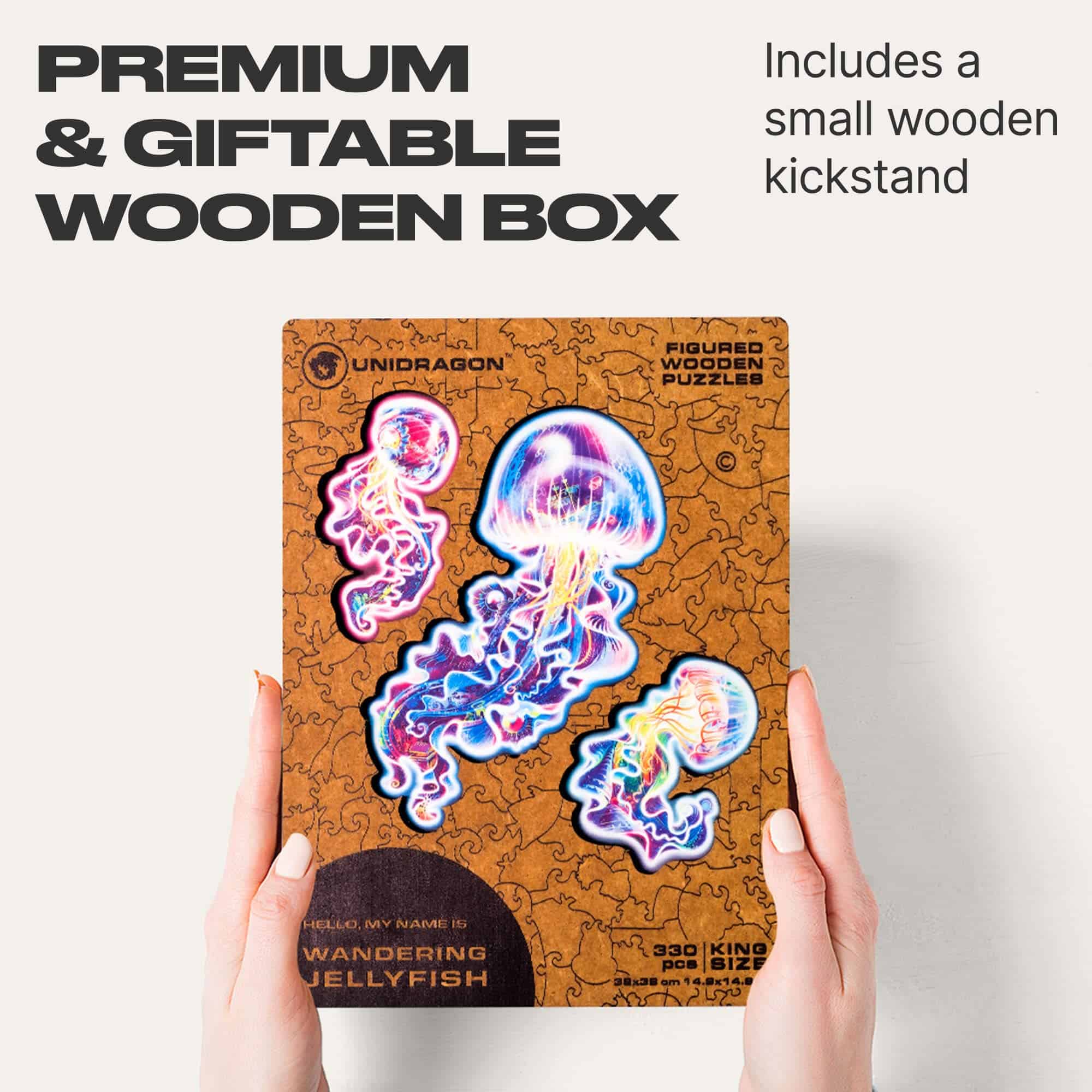 Rompecabezas de madera original UNIDRAGON - Medusas - Imagen 5