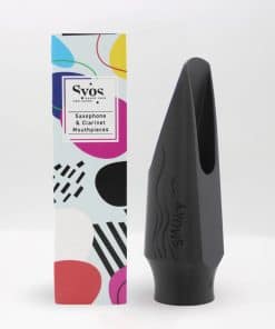 Boquilla para saxofón alto Syos, Modelo Smoky, -Negro Profun