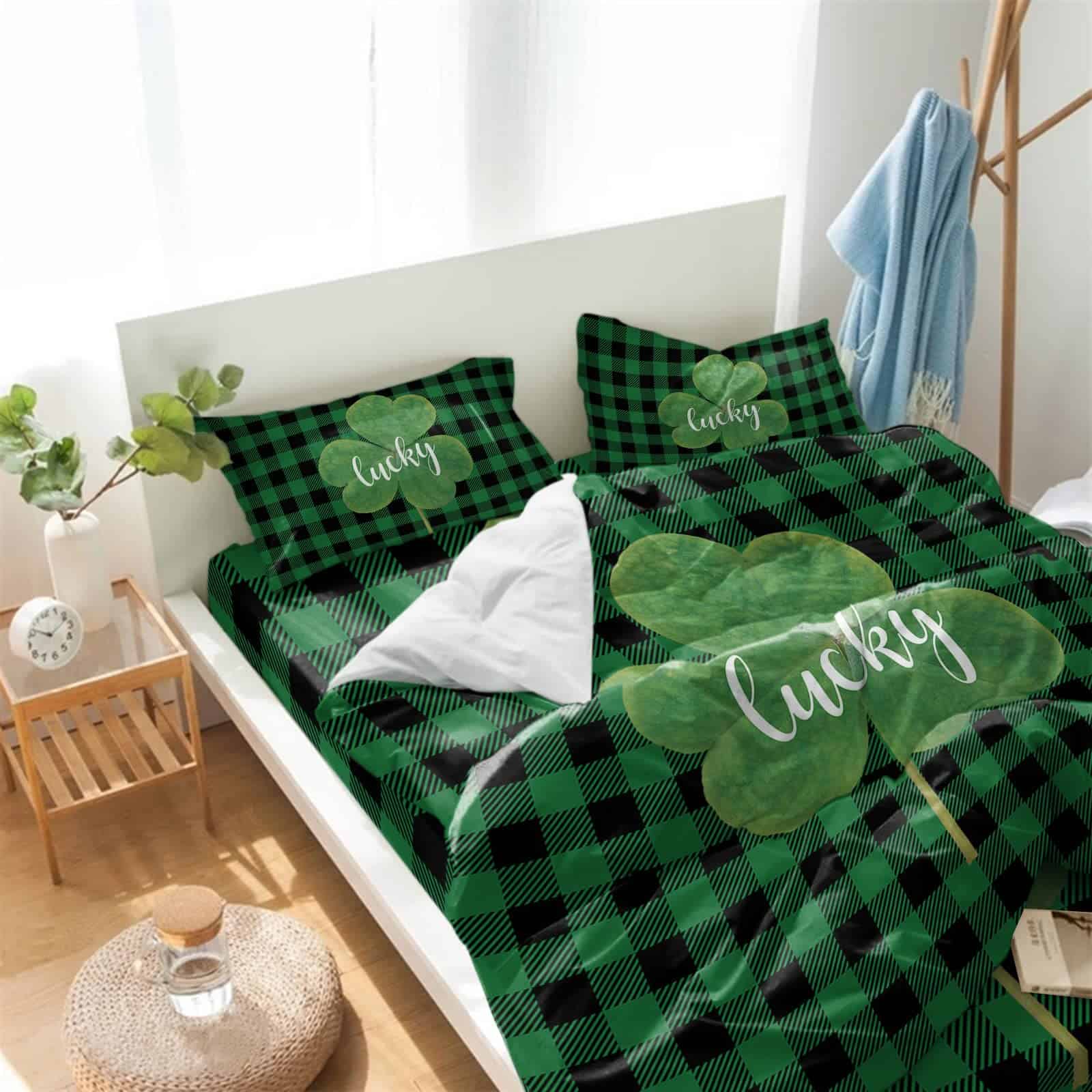 Juegos de Ropa de Cama 4 Piezas Suave Cubierta de Edredón - Imagen 6