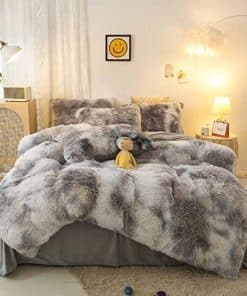 Juego de Funda Nórdica de Peluche Shaggy Jameswish Súper