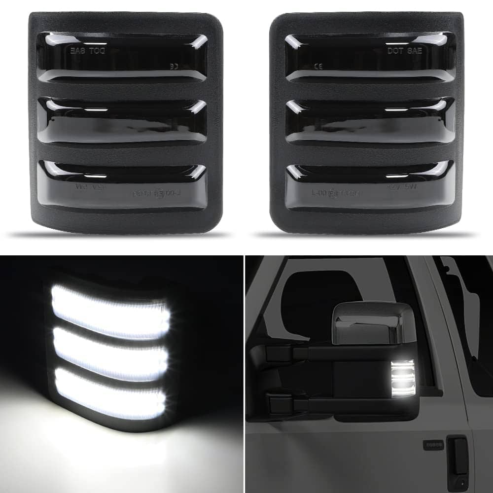 2pcs Luces LED dinámicas para retrovisor lateral Ford Luz - Imagen 4