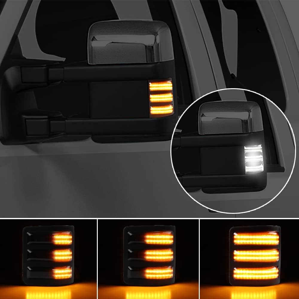 2pcs Luces LED dinámicas para retrovisor lateral Ford Luz - Imagen 3