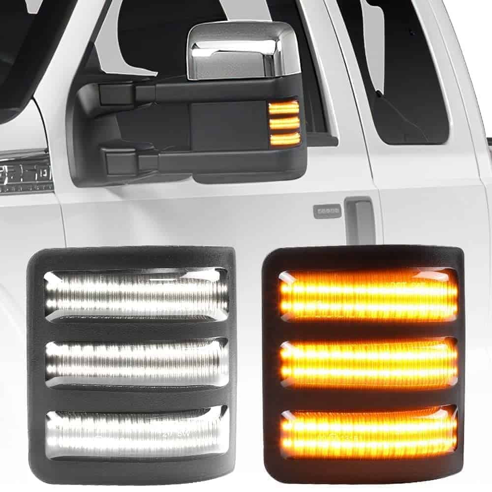 2pcs Luces LED dinámicas para retrovisor lateral Ford Luz
