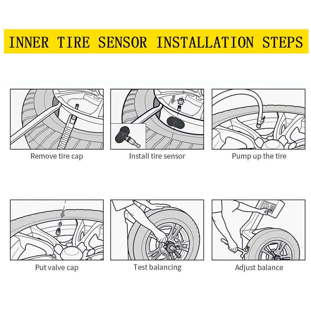 Sensor de presión de neumáticos DaRui 315MHz 4-Pack Pre - Imagen 7
