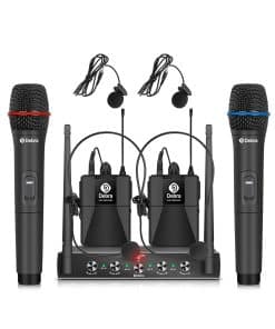 Sistema de Micrófono Inalámbrico Debra Audio -con 2 de Mano