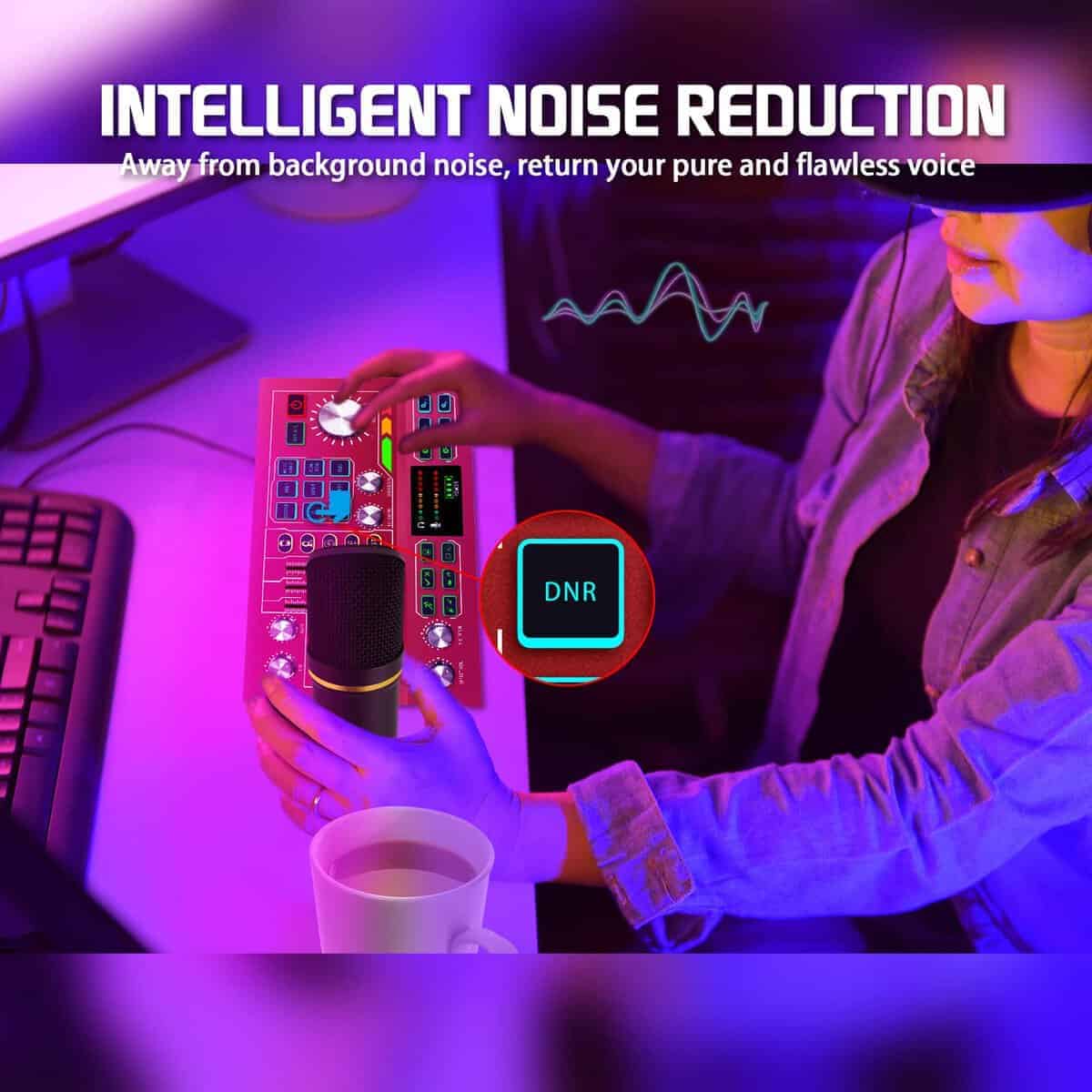 Paquete de Equipos para Podcast Interfaz de Audio Mezclador - Imagen 7