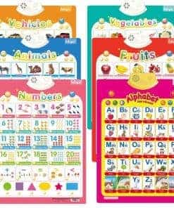 6 Piezas Cartel Electrónico Interactivo del Alfabeto para