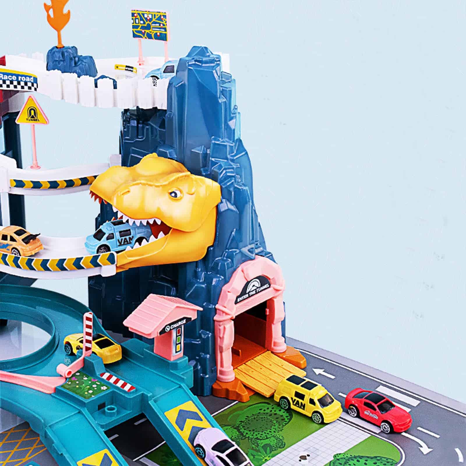 Juego de Pista de Rampa para Autos de Juguete con - Imagen 4