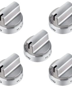 Perillas de estufa de gas WB03X24818 de acero inoxidable de