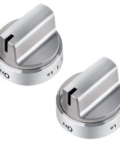 Perillas de Estufa de Gas WB03X24818 Aspecto de Acero