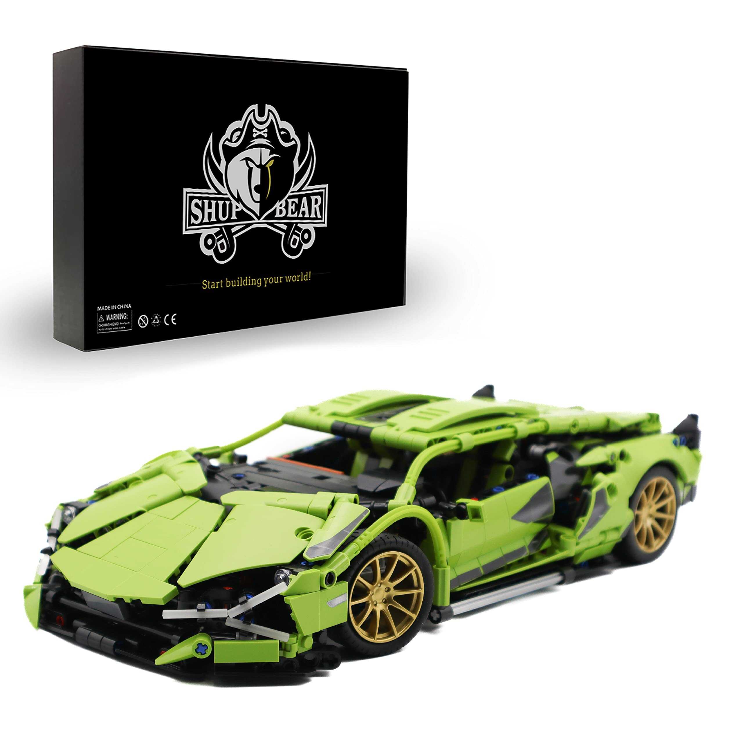 Set de auto deportivo verde Speed Champions ShupBear,