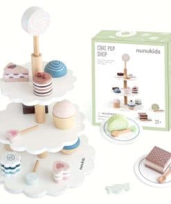 Set de té de madera para fiestas de té de nunukids para