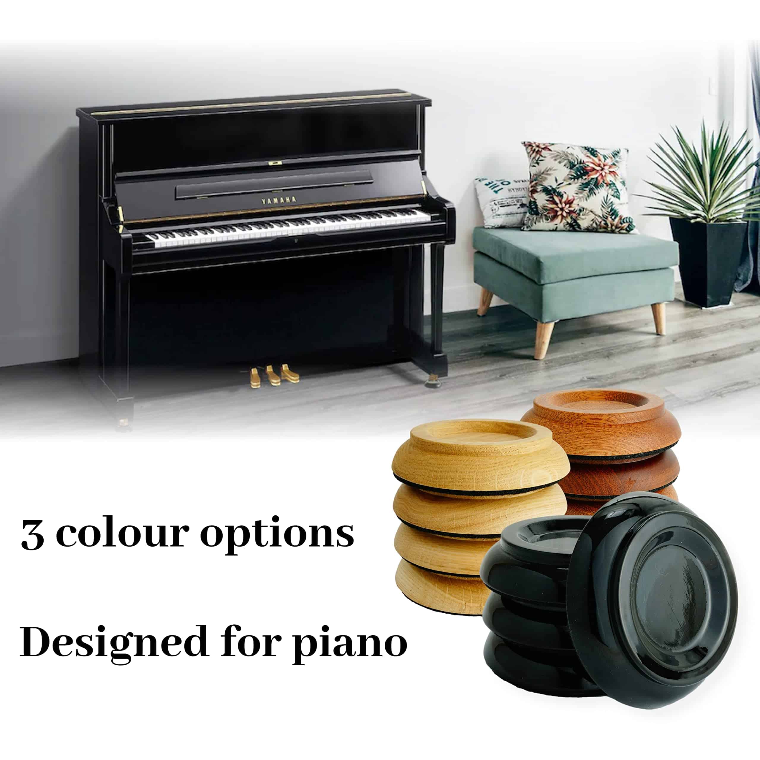 Copas de ruedas para piano Sawdust Audio con fondo de - Imagen 5