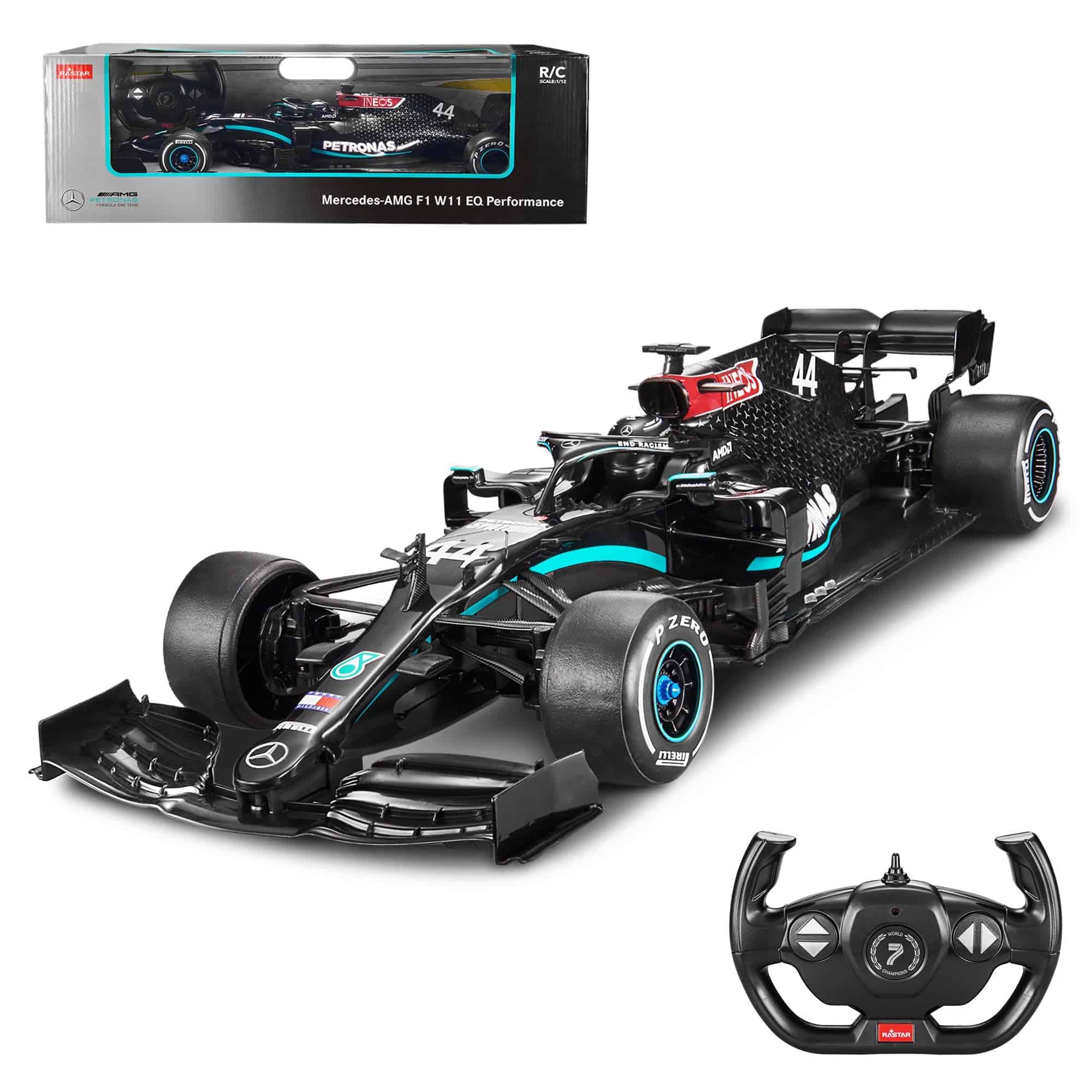 Coche de Control Remoto Mercedes-Benz F1 W11 a Escala 1:12