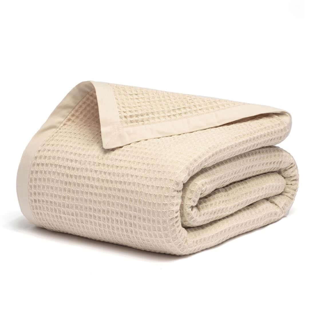 Manta de algodón orgánico 100% certificado GOTS -Pergamino