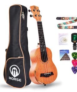 Ukulele Soprano MORSE con Descanso de Brazo para