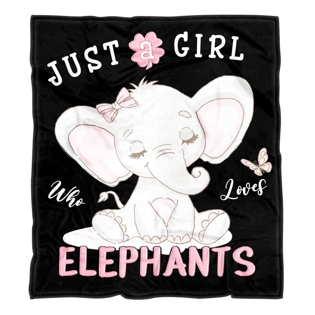 Manta de Elefante Rosa Regalos de Elefante para Mujeres -