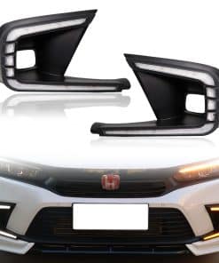 GEEGEETOP Faro de Niebla Delantero LED Blanco/Ámbar con