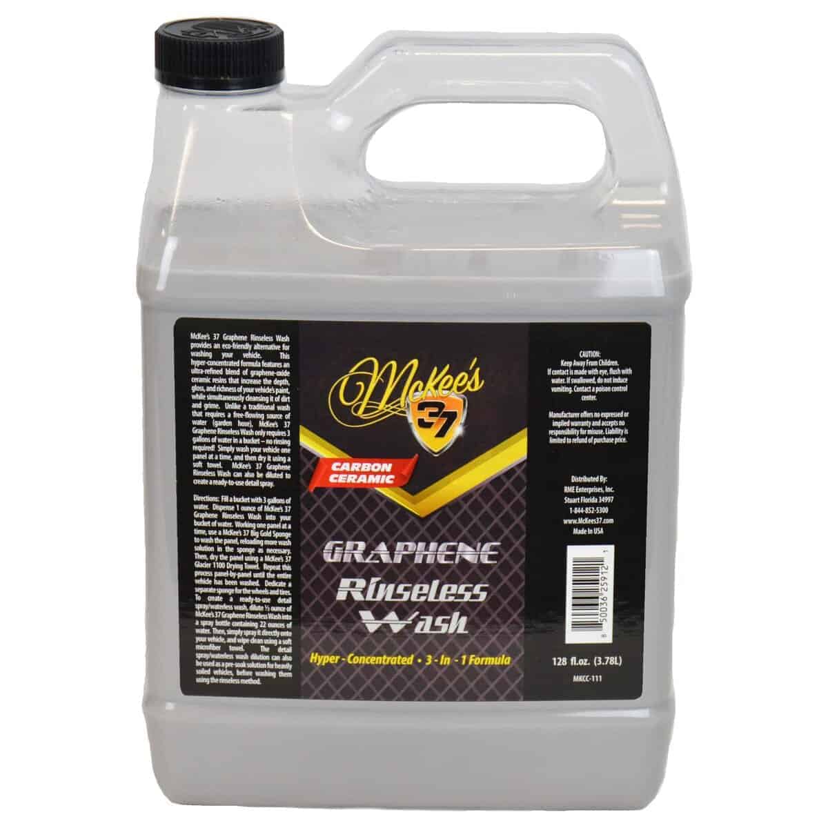 McKee's 37 Graphene Rinseless Wash (3 en 1 Lavado sin