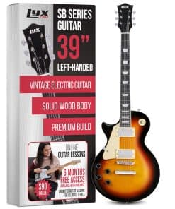 Guitarra Eléctrica LyxPro 39'' de la Serie SB para Zurdos,