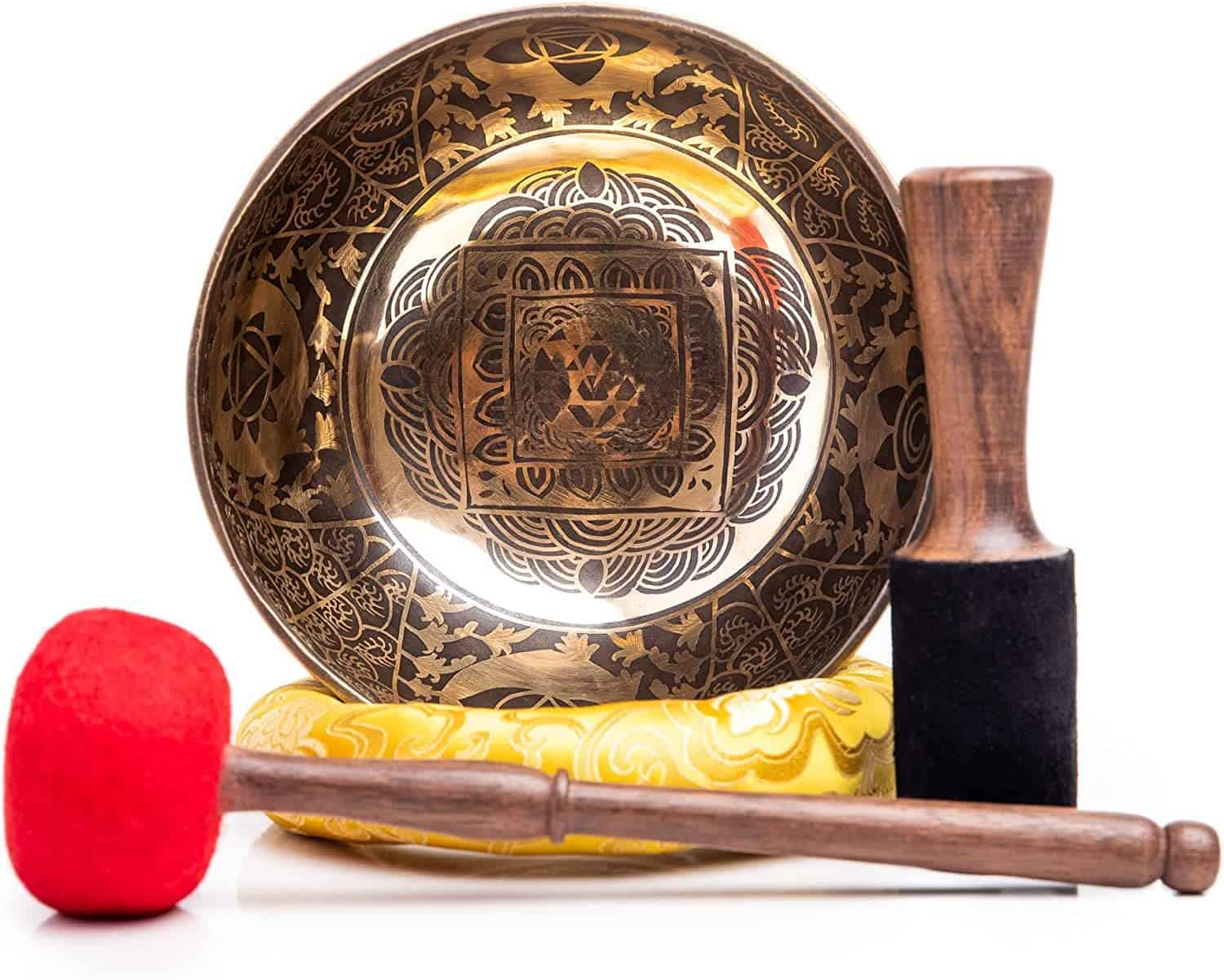 Set de Gran Cuenco Tibetano de 8.5" - Grado Maestro de - Imagen 7