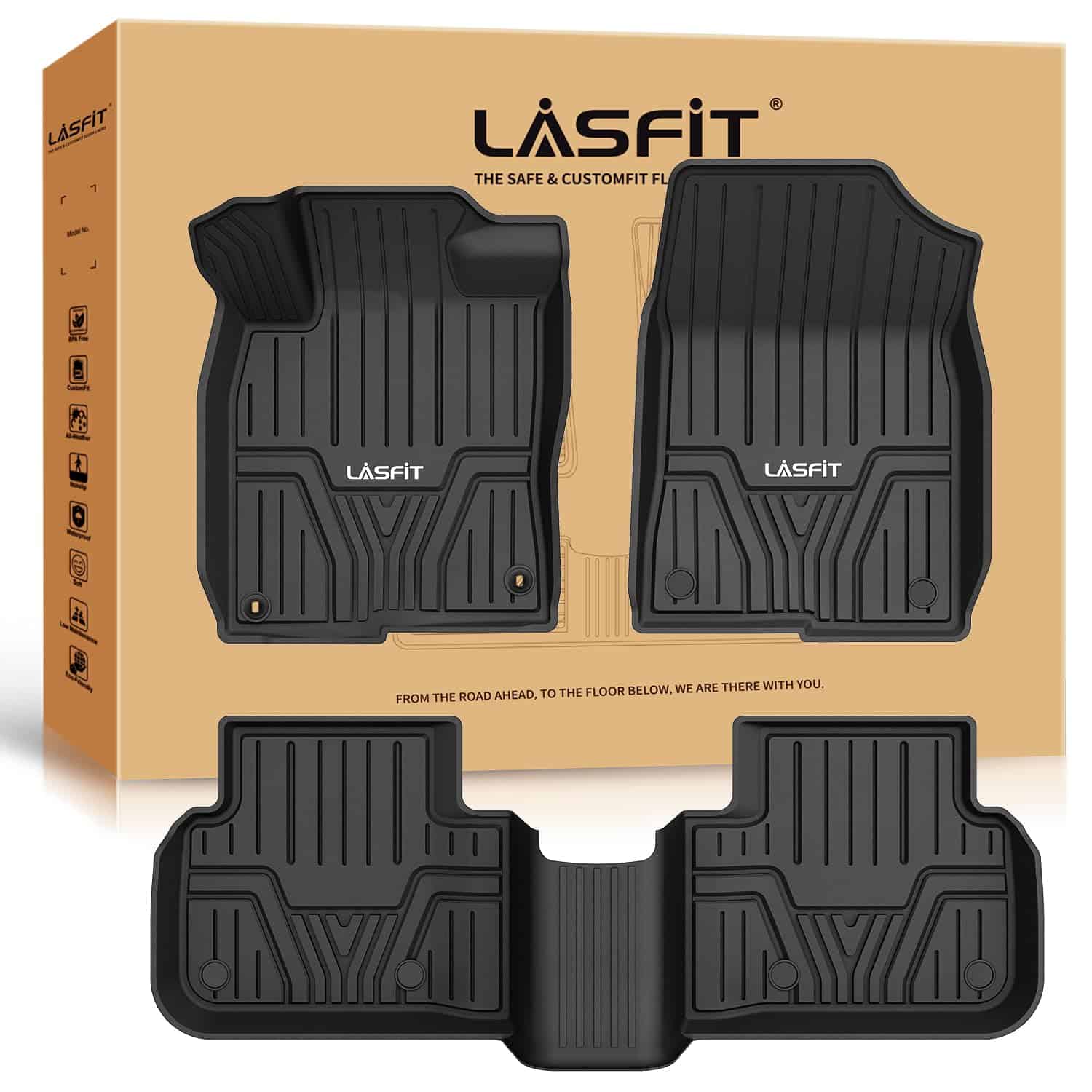 Tapetes LASFIT para Honda Civic 2022-2024 -Negro