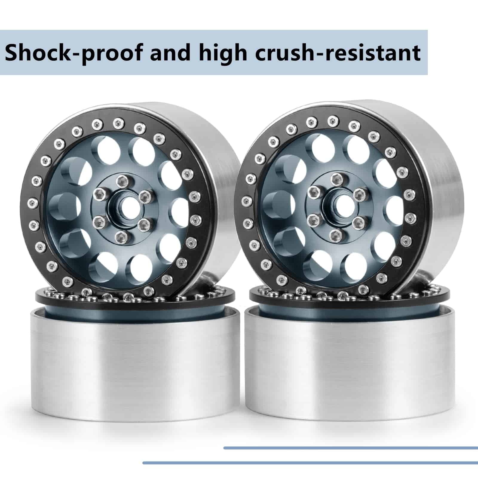 Maleonn 4PCS RC Llantas de Aleación de Aluminio 2.2 - Imagen 5