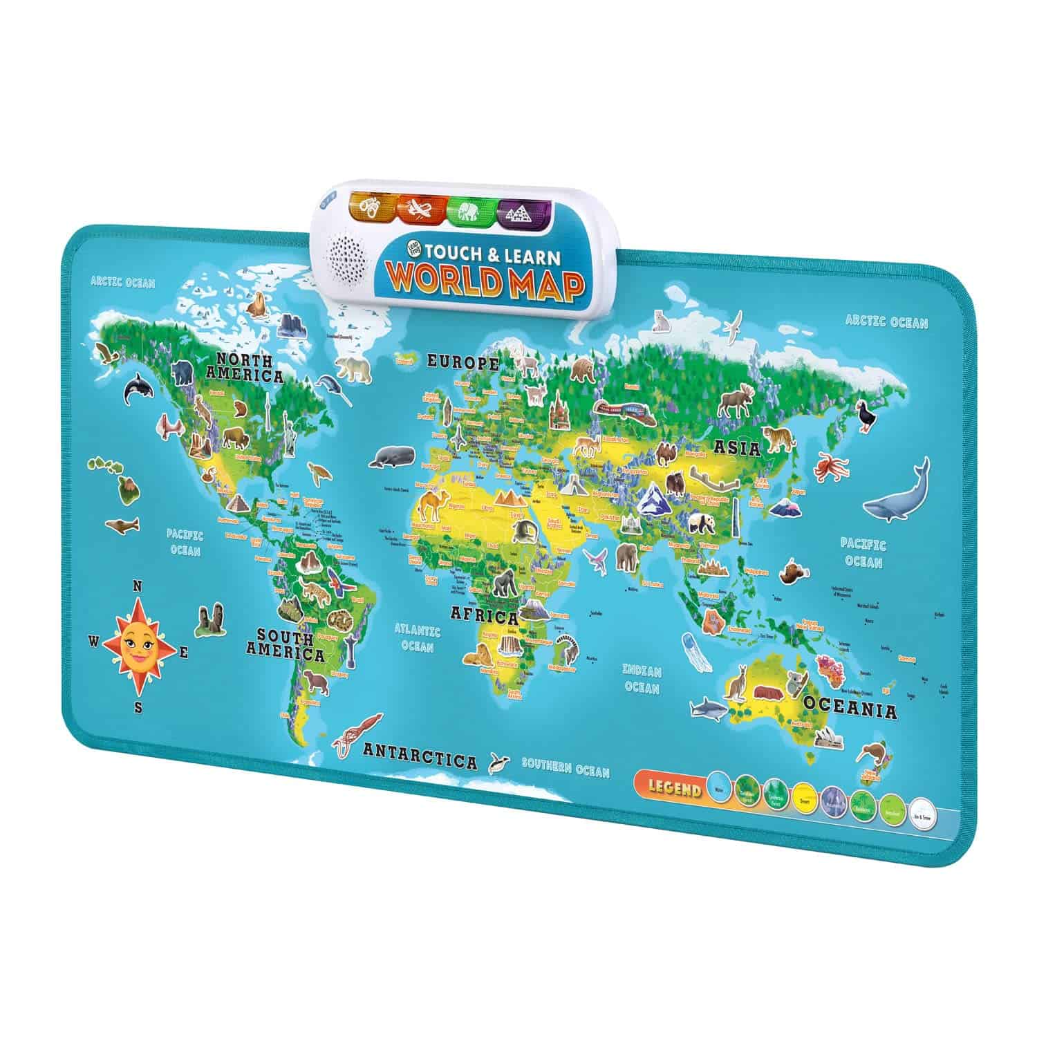 Mapa del Mundo Táctil y Educativo LeapFrog (Versión en - Imagen 4