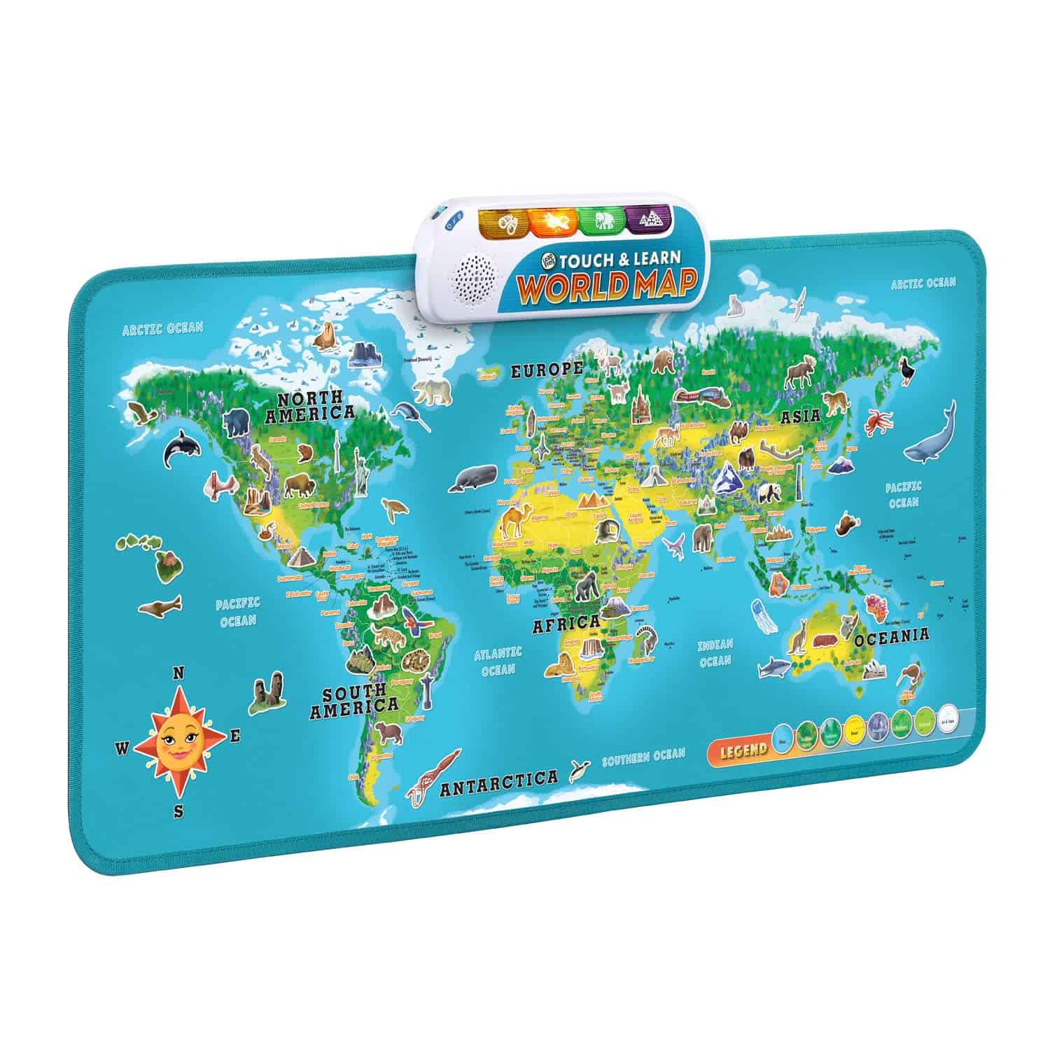 Mapa del Mundo Táctil y Educativo LeapFrog (Versión en - Imagen 3