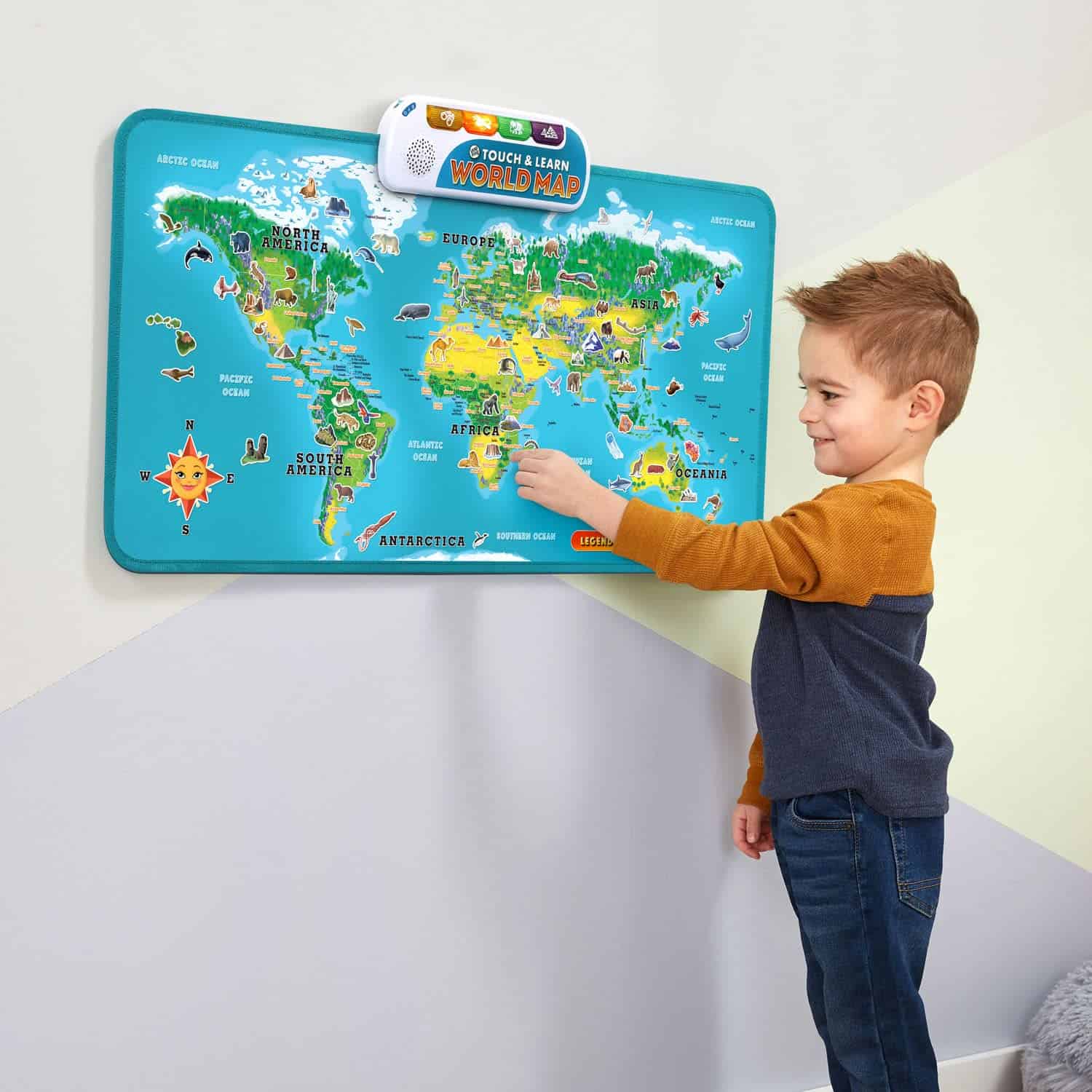 Mapa del Mundo Táctil y Educativo LeapFrog (Versión en - Imagen 6