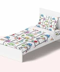 Juego de sábanas Nikki Peter 100% algodón para niños y