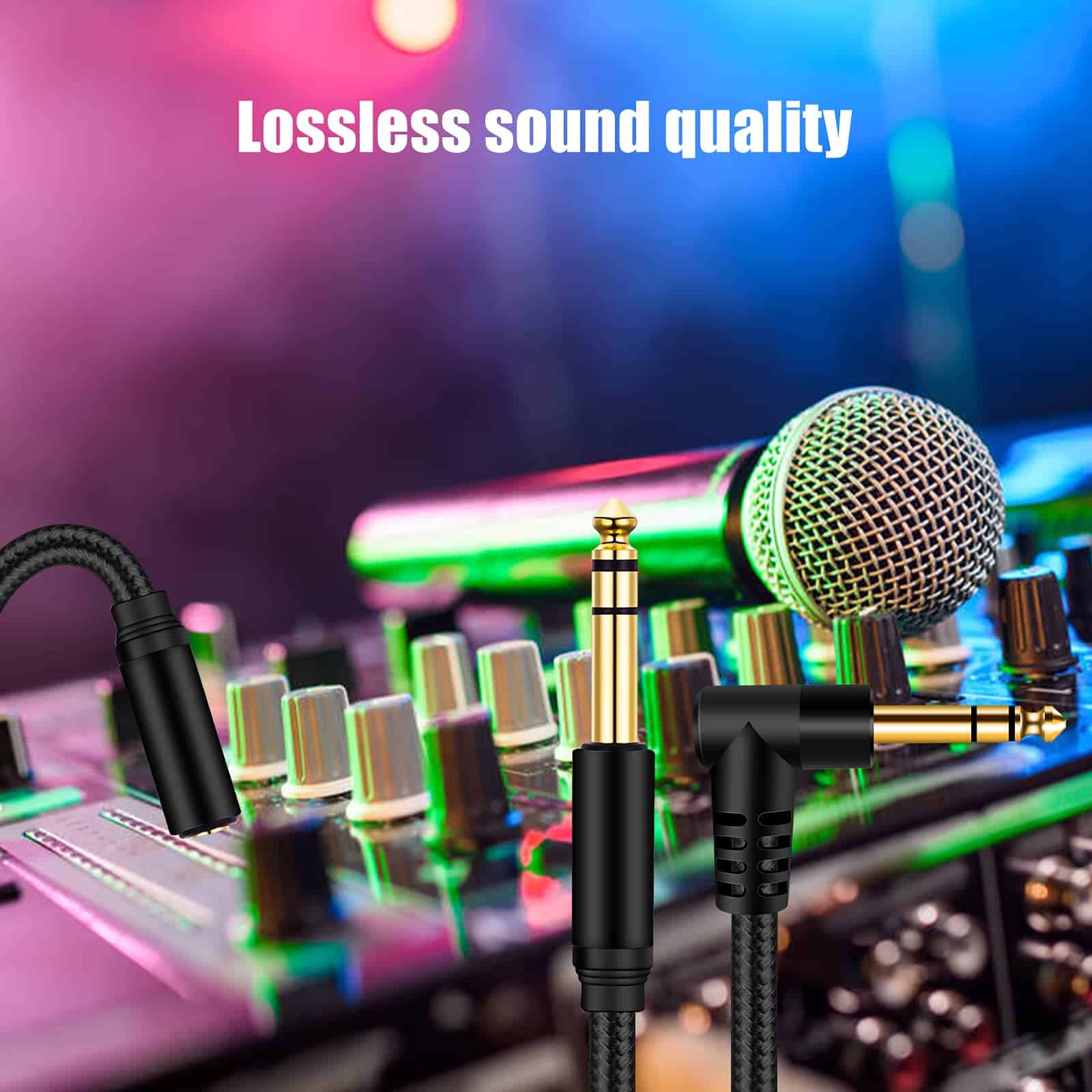 Cable de Instrumento TRS de 1/4 pulgadas de belipro 50 - Imagen 8